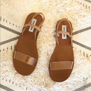 Steve Madden Instant Clear flat sandals